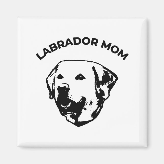 Aimant Mère de Labrador (Devant)