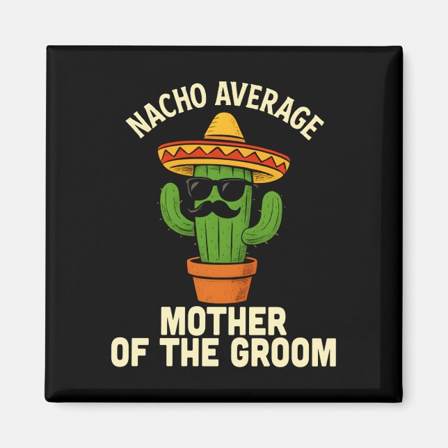 Aimant Mère drôle du marié mariage mexicain cinco de (Devant)