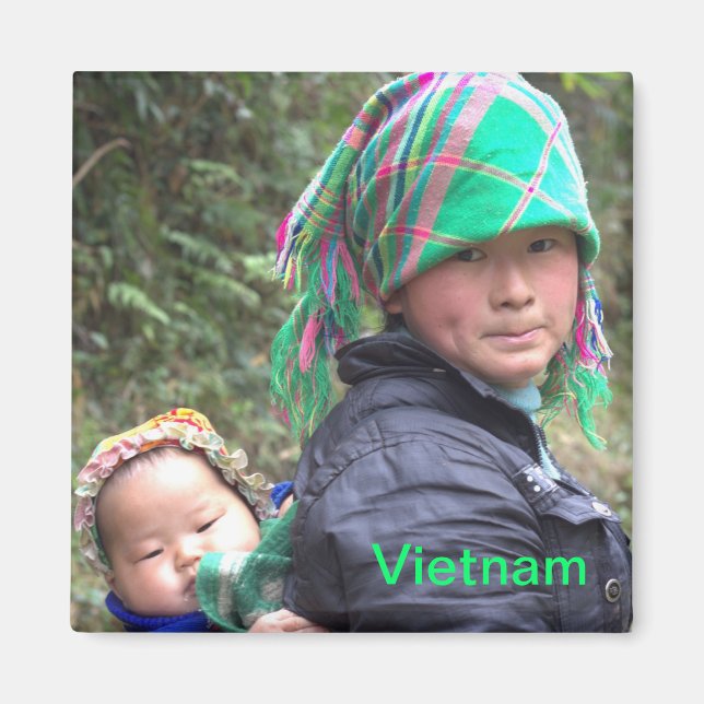 Aimant Mère et Enfant à Sapa Vietnam (Devant)