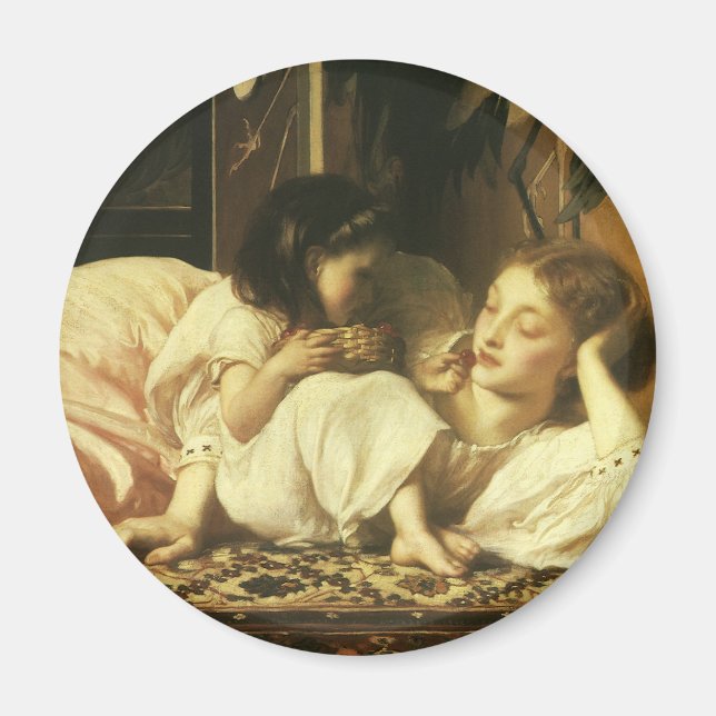 Aimant Mère et Enfant (alias Cerises) de Lord Leighton (Devant)