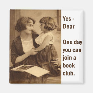 Aimant mère et fille du club de livres