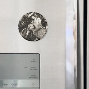 Aimant Mère et fille vintage âgée