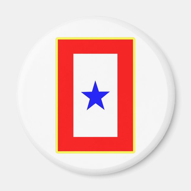 Aimant Mère étoile bleue (Devant)