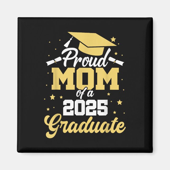 Aimant Mère fière d'un diplômé de 2025 Maman de la remise (Devant)