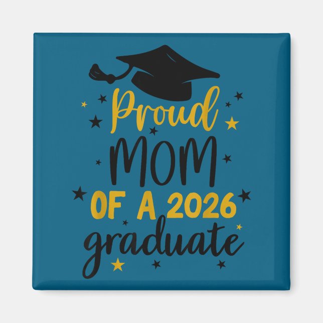 Aimant Mère fière d'un étudiant diplômé de la promotion 2 (Devant)