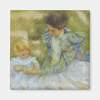 Aimant Mère jouant avec son enfant. c.1897, Mary Cassat