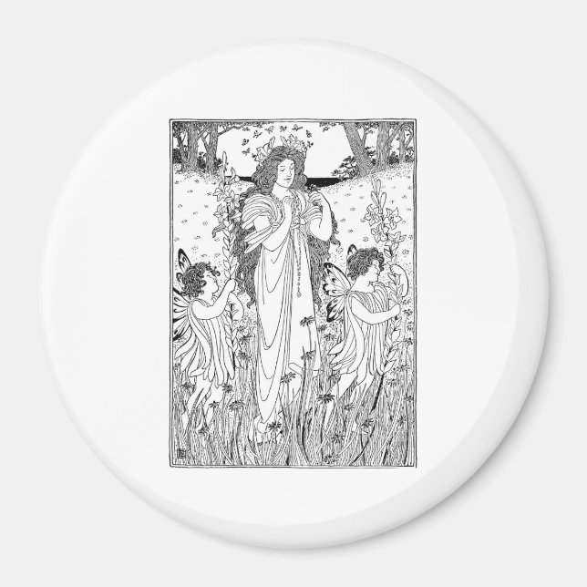 Aimant Mère Nature été (Devant)