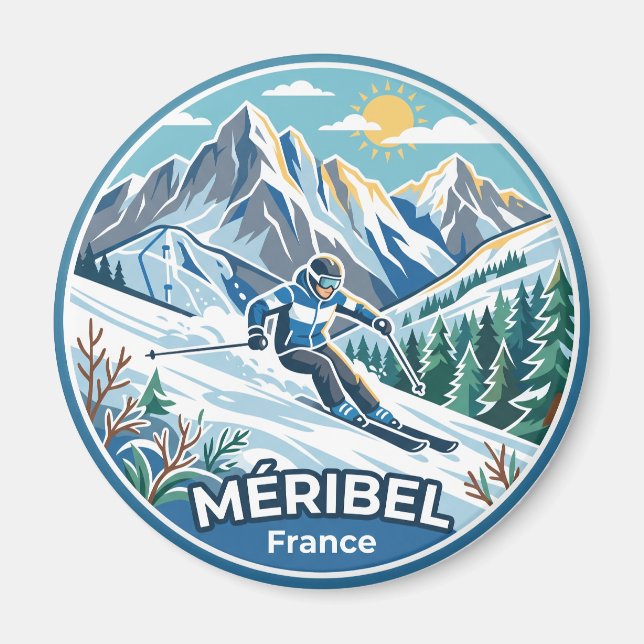 Aimant Méribel France (Devant)