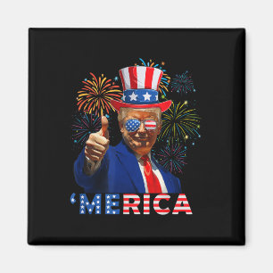 Aimant Merica 4 juillet amusant feu d'artifice Trump Indé