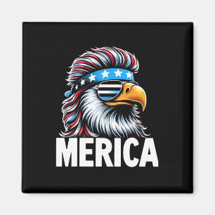 Aimant Merica Eagle Mullet Sungles États-Unis Drapeau amé
