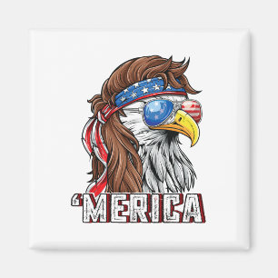 Aimant Merica États-Unis Drapeau américain Patriotique 4