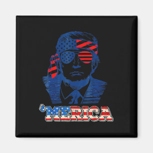 Aimant Merica Trump 4 juillet heureux Trump Drapeau améri