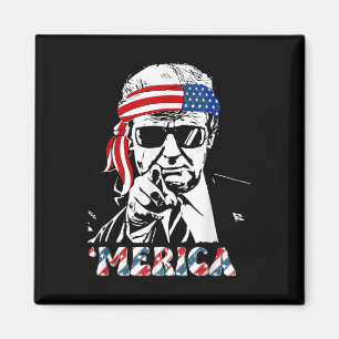 Aimant Merica Trump 4 juillet heureux Trump Drapeau améri