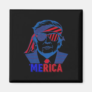 Aimant Merica Trump 4 juillet heureux Trump Drapeau améri