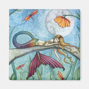 Aimant Mermaid Art au bord de l'étang