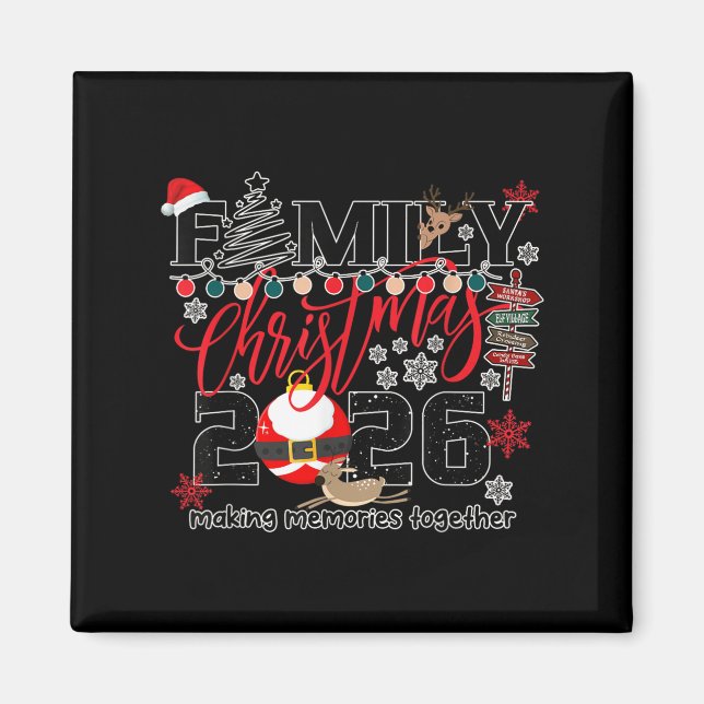 Aimant Merry Christmas 2026 Women, Men Shirt  (Devant)