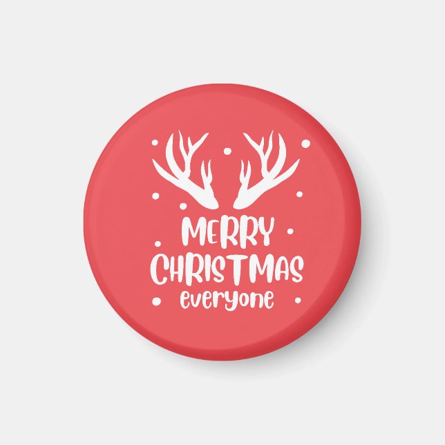 Aimant Merry Christmas Everyone (Devant)