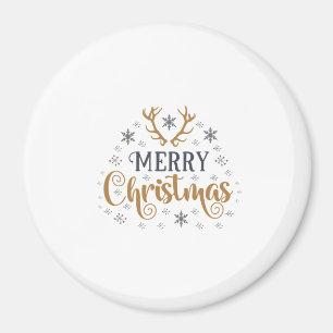 Aimant Merry Christmas Snowflakes