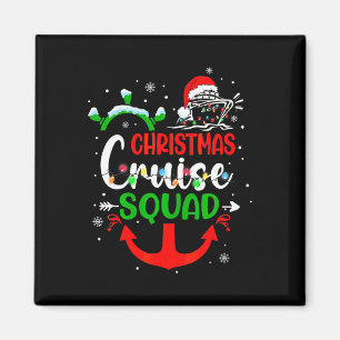 Aimant Merry Cruisemas Family Cruise Christmas Cruise Squ