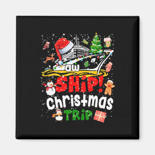 Aimant Merry Cruisemas Funny Cruise Ship Famille Noël
