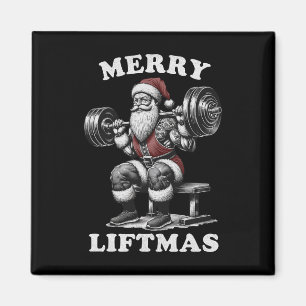 Aimant Merry Liftmas - Noël Père Noël Weightliftti