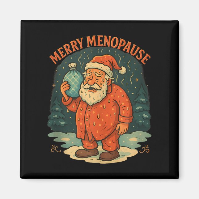 Aimant Merry Menopause Funny Santa Meme Tank Top  (Devant)