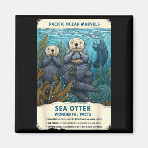 Aimant merveilles de l'océan Pacifique loutre de mer fait