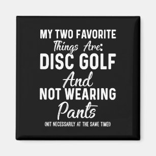 Aimant Mes deux choses préférées sont le disc golf et ne