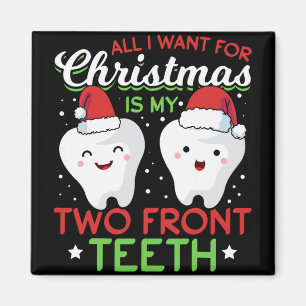 Aimant Mes deux dents de devant de Noël