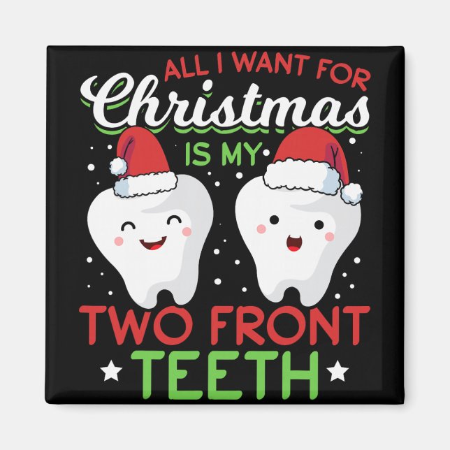 Aimant Mes deux dents de devant de Noël  (Devant)