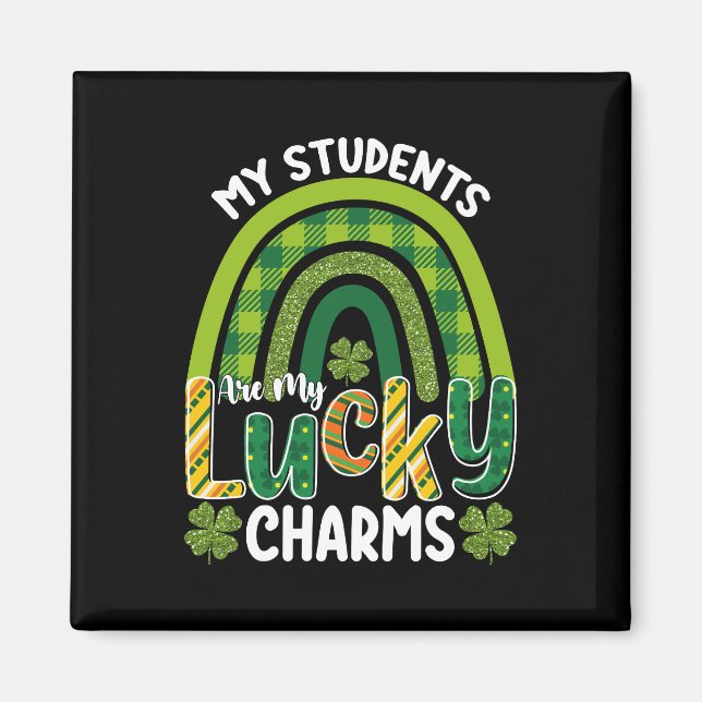 Aimant Mes élèves sont mes porte-bonheur Saint-Patrick (Devant)