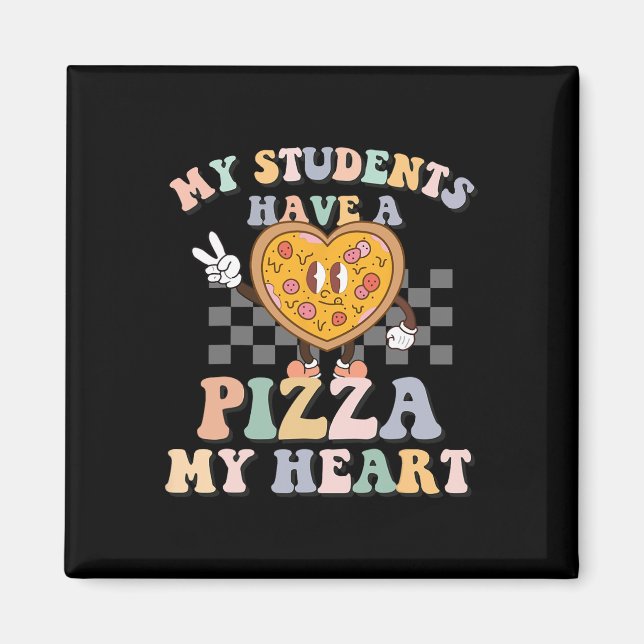 Aimant Mes Étudiants Ont Une Pizza-Mon coeur (Devant)
