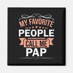 Aimant Mes Gens Favoris M'Appelent Pap Retro Men Père &#