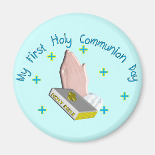 Aimant Mes premiers cadeaux saints de jour de Commmunion