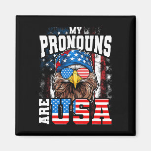 Aimant Mes Pronononounes Sont L'Aigle Patriotique América