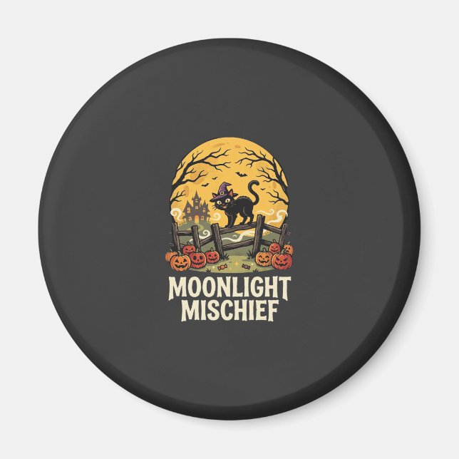 Aimant Mésaventures au Clair de Lune d'Halloween (Devant)