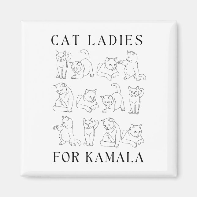 Aimant Mesdames Pour Kamala Madame La Présidente Pour Le  (Devant)