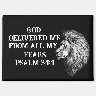 Aimant Message biblique d'inspiration sur le courage Réfr