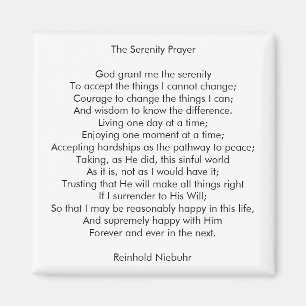 Aimant Message de citation inspirant de la chanson de pri