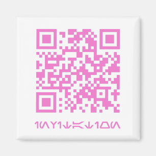 Aimant Message de code QR pour HOCO date.b