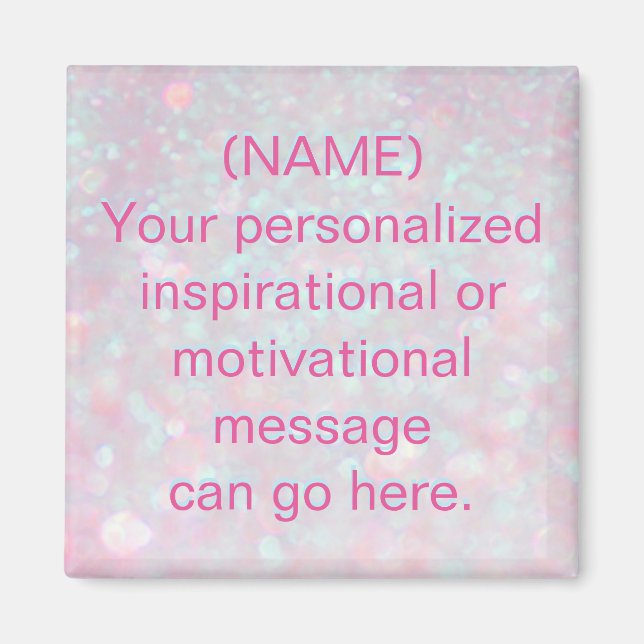 Aimant Message de motivation personnalisé (Devant)