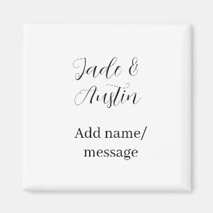 Aimant Message de nom de couple de mariage date romantiqu