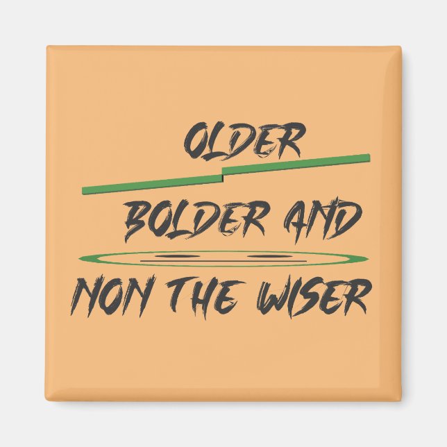 Aimant Message de plaisanterie sur les graphiques et les  (Devant)