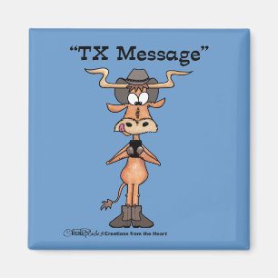 Aimant Message Longhorn TX