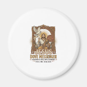 Aimant Messager Jésus Colombe Messager Jésus Colombe Chré