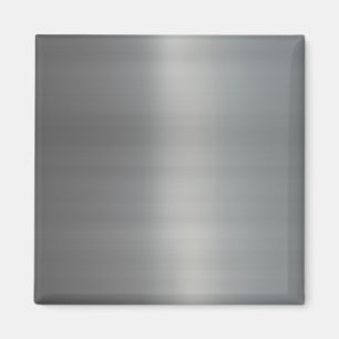 Aimant Métal brossé brut texturé