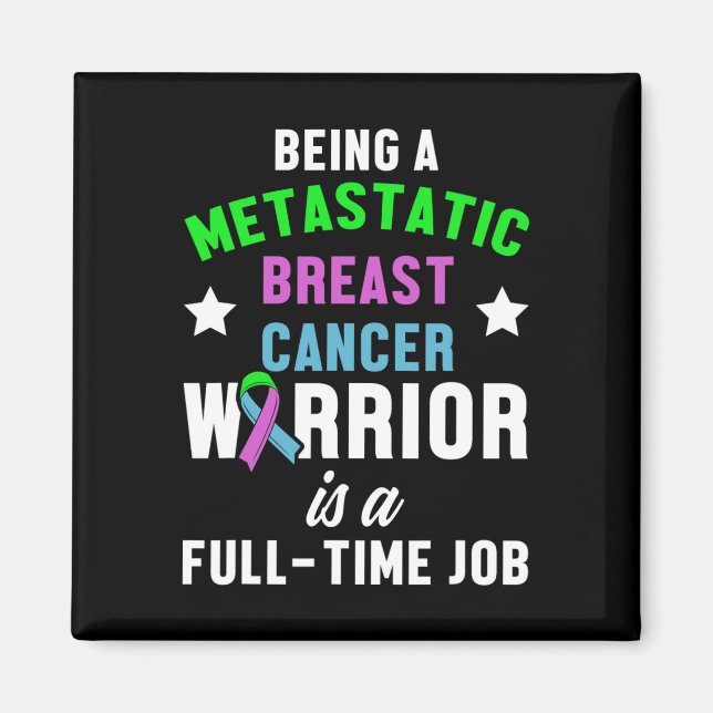 Aimant Metastatic Cancer du sein Sensibilisation Guerrier (Devant)