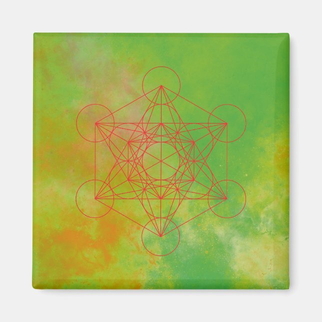 Aimant Métatron, chakra, zen, géométrie sacrée, ange (Devant)