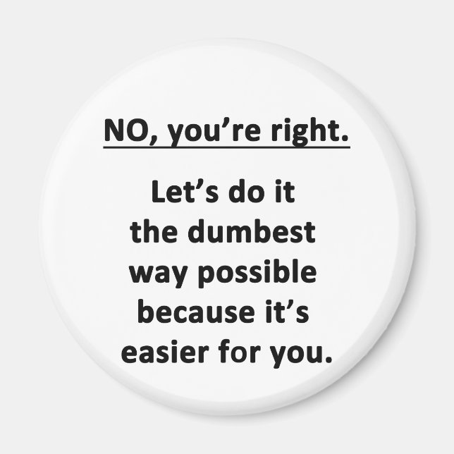 Aimant Méthode douteuse (Devant)