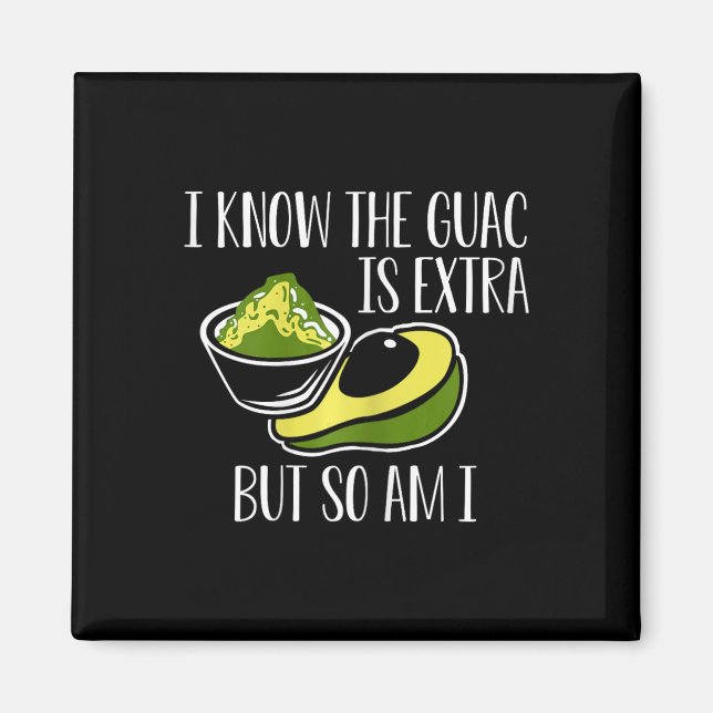 Aimant Mexican Guacamole Avocado Cinco De Mayo (Devant)